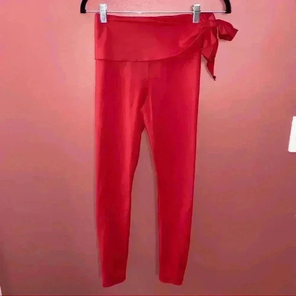 Carbon 38 Red Leggings - Picture 1 of 7